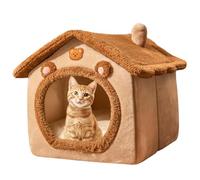 Dog Bed, Plush Winter Cat Beds for Cozy Enclosed Space, Bunnies Warm & Small Animals with Ultimate Comfort, Pet Cushion for Cats, Dogs, Living Room, Bedroom, Balcony, 13.39in, 15.75in, 16.14in Sizes