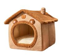 Dog Bed, Plush Winter Cat Beds for Cozy Enclosed Space, Bunnies Warm & Small Animals with Ultimate Comfort, Pet Cushion for Cats, Dogs, Living Room, Bedroom, Balcony, 13.39in, 15.75in, 16.14in Sizes