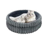 Dog Bed Round | Kitten Donut Cushion,20 Inches Round Calming Washable Removable Bed Couch Mat for Puppy Kitten Sleeping Indoor Outdoor Pets Dog