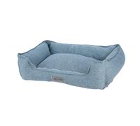 DOG BED - Scruffs Manhattan Dog Box Bed in GREY or BLUE Denim - Small to XL
