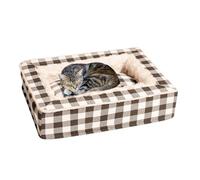 Dog Bed,Soft Calming Warming Pet Cuddler Furniture - Pet Bed for Puppy and Kitten with Anti-Slip Bottom - for Living Room Crate Interior Home Kennel Floor