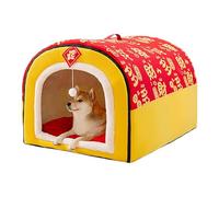 Dog Bed,Soft Warm Nest Tent with Cushion,Enclosed Warm Cat Dog Bed House | for Cat Kitten Puppy Bunny Small Animals Play Camping
