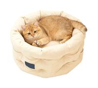 Dog Bed Washable Round Mat with Raised Edge