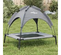 Dog Bed With Canopy Anthracite Oxford Fabric And Steel