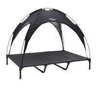 Dog Bed with Canopy Anthracite Oxford Fabric and Steel Elevated Dog vidaXL