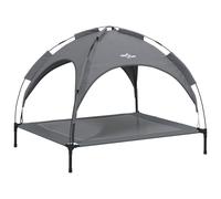 Dog Bed with Canopy Elevated Dog Cot Anthracite Oxford Fabric and Steel vidaXL