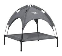 Dog Bed with Canopy Elevated Dog Cot Anthracite Oxford Fabric and Steel vidaXL