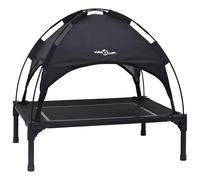 Dog Bed with Canopy Elevated Dog Cot Anthracite Oxford Fabric and Steel vidaXL