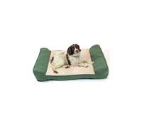 Deluxe Orthopaedic Dog Bed in Suede Green - Green / XL