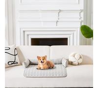 Dog Beds - Sofa Cover for Dogs - Breathable and Comfortable Blanket Cushion with Non-Slip Base Pets in the House Car Cage Interior Ensuring Breathable and Refreshing Rest Environment