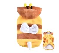 Dog Bee Costume, Dog Bee Costume | Dog Costume with Hat | Washable Cosplay Costume, Winter Cat Costume, Funny Pet Hoodie, Reusable for All Kinds of Cosplay Party