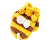 Dog Bee Hoodie - Pet Bee Costume | bumbllebees Hoodie Cat Clothes | Pets Bees Costume Outfit | Soft Cold Weather Holiday Cosplay Warm Clothes Funny Outfits For Small Medium Dogs Kitten Puppy