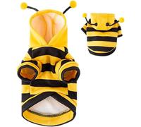 Dog Bee Hoodies, Halloween Pet Bee Costume Hoodies, Cat Dog Clothing Cute Dress Up Costume Apparel Coat Clothes Pet Supplies, For Small Medium Dogs, Kitten, Puppy