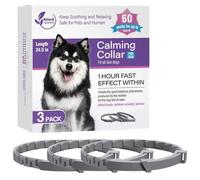 Dog Behavior Collar - 3PCS Relaxing Pet Collars, Dogs Calming Collar | 9x9x6cm Adjustable Natural Dog Calming Collar, Fear & Separation anxity, Pheromone Calming Solution for S/M/L Breeds