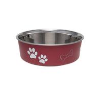 Dog Bella Large Merlot Feeding Bowl Made in USA