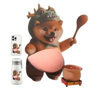 Dog Belly Sticker, 3D Cute Dog Belly Stickers Compressible, Laptop Decals for Journal Notebook School Supplies Suitcase Laptop