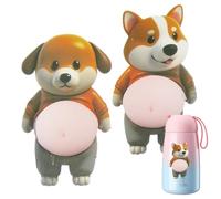Dog Belly Sticker, Decorative Dog Stickers - 3D Belly Stickers - Soft Compressible, for Adults, Laptop, Phone Case, Journal, Notebook Project