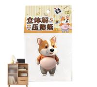 Dog Belly Sticker - Super Soft Silicone Bumper Sticker by Pummelhund | Cute 3D Belly Car Sticker & Mobile Phone Sticker | For Car Exterior, Mobile Phone Case, Planner, Diary, Craft Supplies, Cute