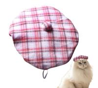 Dog Beret, Cat Art Photography Hat - Adjustable Soft Animal Beret Hat Decorative Head Accessory for Dog Birthday Party