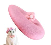 Dog Beret | Pet Beret Cat Dog Hat | 5-15kg Small Animal Breeds Adjustable Head Fabric to Provide Extended Clothing Comfort, MA for Kitten Holiday Costume