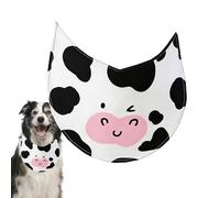 Dog Bib, Adjustable Waterproof Towel with Cow Pattern, Pet Bandanas for Dogs, for Christmas Everyday Wear Holiday Dressing Easter Halloween Costume Parties