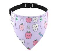 Dog Bib Lightweight Adjustable Buckle Dogs & Cats Pet Accessories Dental Apples