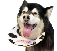 Dog Bib - Silk, Polyester, Cotton, Waterproof, Adjustable Drool Towel with Cow Pattern, Dog Handkerchiefs for Everyday Wear, Holiday Wear, Christmas, Easter, Halloween, Costume Parties