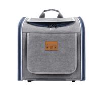 Dog Bicycle Basket, Dog Carrier For Bike, Expandable Soft-Sided Bicycle Pet Backpack, Cr0ssbody And Shoulder Bag, Easy-Folding Pet Bag With 4 Opening Doors And 4 Mesh Wind0ws For Cats Puppies - Gray