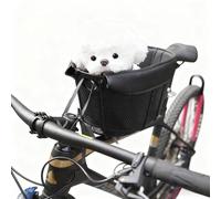 Dog Bicycle Seat Carrier Quick-Release With Safety Tether,Stable Pet Bike Basket For Small Dogs/Cats (Up To 15lb)