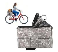 Dog Bicycle Seat Rear Rack - Heavy-Duty Pet Bike Seat with Adjustable Fit, Tool-Free Install & Secure Safety Strap, Portable Foldable Dog Bike Booster for City Rides and Travel