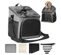 Dog Bike Carrier, Detachable Bike Carrier, Lightweight and Breathable Bag, Breathable Mesh, Lightweight Build, 30.5x26cm, Perfect for Taking Your Pet Along to the Beach