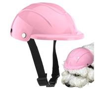 Dog Bike Helmet | Safety Helmet Motorcycle Pet Hat Dog | Adjustable Head Protection Medium Breed Small Cat | Hiking Camping Travel Outdoor Scooter