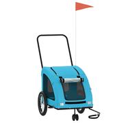 Dog Bike Trailer Bicycle Trailer Bike Carriage Oxford Fabric and Iron vidaXL