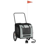 Dog Bike Trailer Bicycle Trailer Bike Carriage Oxford Fabric and Iron vidaXL