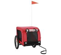 Dog Bike Trailer Bicycle Trailer Bike Carriage Oxford Fabric and Iron vidaXL