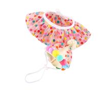 Dog Birthday Bandana Hat Set, Lovely Pet Colorful Hat Scarf Grooming Supplies for Party Celebration Decoration