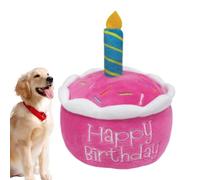 Dog Birthday Cake - Birthday Cake For Dogs | Soft Squeaky Toy For Dogs | Creative BirthdayChew Toy ForSmall Medium LargeDogs Plush And Squeaky Material Elastic Filling