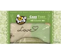 Dog Birthday Cake - Edible Bone-Shaped Treat with Natural Ingredients - Safe Colours - Handmade Decorations - Gift for All Dog Breeds & Sizes (250g, "Love" Meat and Vegetables)