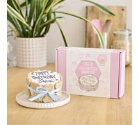 Dog Birthday Cake Mix Kit, Four Legged Fancies Bone Bonanza Birthday Cake Baking Kit for Dog/Puppy | Cheese Flavoured Wheat-Free with Tools & Ingredients, Easy Baking at Home (Bone Bonanza, Cheese)