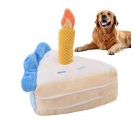 Dog Birthday Cake Plush - Cake Shaped Chewing Toy, Realistic Birthday Slice Puppy Toy | Soft Plush Dog Toys For Indoor Play Reducing Boredom Backyard Outing Chew Toyy For Small Medium Dogs