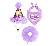 Dog Birthday Hat - Adjustable Strap Design, Colorful Festive Pattern, Soft and Comfortable Material, Lightweight Party Accessory | Puppy Costume Celebration Birthday