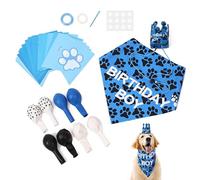 Dog Birthday Hat, Creative Dog Birthday Hat Adjustable, Dog Scarf, Pet Birthday Supplies, Complete Celebration Kit For Most Dog