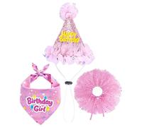 Dog Birthday Hat Large Medium Small Bandana Puppy Costume Hat Dress