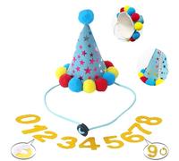 Dog Birthday Party Supplies Set,Birthday Bandana,Boy Girl Dog Birthday Hat with Numbers,Happy Birthday Banner for Golden Retriever French Bulldog Labrador Teddy Husky (Blue)