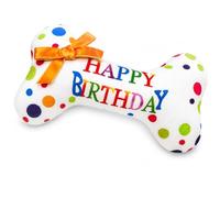Dog Birthday Toy Plush Bone,Rainbow Dog Birthday Present,Dog'S Bone Toy | Dogs Squeaky Soft Plush Gifts,for Celebrate Your Dog'S Happy Birthdays and Special Occasions (Sound)