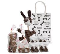 Dog Birthday Treats- Includes Cuddly Toy, Natural dog treats,Dog raw treats,Includes 3 x 50g Sausage pieces, 1 x 3 Meaty Strips or 4 Sausages, 3 x Gourmet Cookies