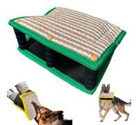 Dog Bite Board Sleeve Training Equipment Arm Protector For Left Right Hand Teething Cushion Training Supplies Bite Cushion with Handle Dog Sports Toy(Green)