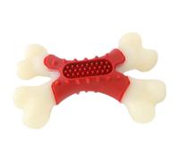 Dog Bite Bone, Dog Chew Toy Bone, Robust Bone Toy for Dogs with Bacon Flavour, Clean Toy Bone for Dog Teeth Indoor for Aggressive Chewers in the Living Room and