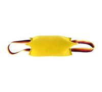 Dog Bite Pillow Toy, 10.2 in / 26 cm Training Bite Bag for Adult Dogs, Tough Fabric Tug Toy with Easy Grip Handles, Bright Yellow for Outdoor Play, Pet Training, Exercise and Fetch