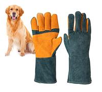 Dog Bite Proof Gloves - Dogs Cats Grooming Gloves | Extreme Heat and Fire Resistant Gloves Protects from Puncture and Scratch | Anti Bite Gloves| Anti-Shedding Supplies for Animal Handling and Work